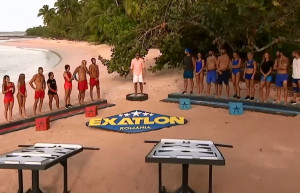 Minigame time, the contestants compete for pizza! Ep 29